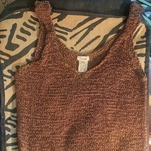 Lucie cognac colored tank.